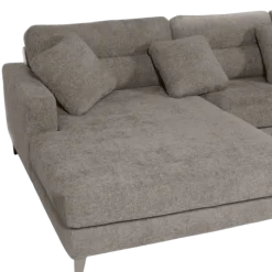 Salon d'angle Lima gris
