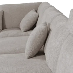Salon d'angle Malibu gris