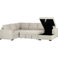 Salon d'angle Olivia convertible avec coffre de rangement