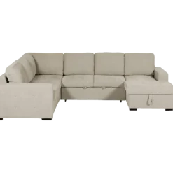Salon d'angle Olivia convertible avec coffre de rangement