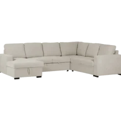 Salon d'angle Olivia convertible avec coffre de rangement