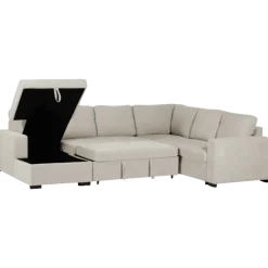 Salon d'angle Olivia convertible avec coffre de rangement