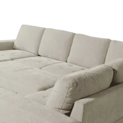 Salon d'angle Olivia convertible avec coffre de rangement