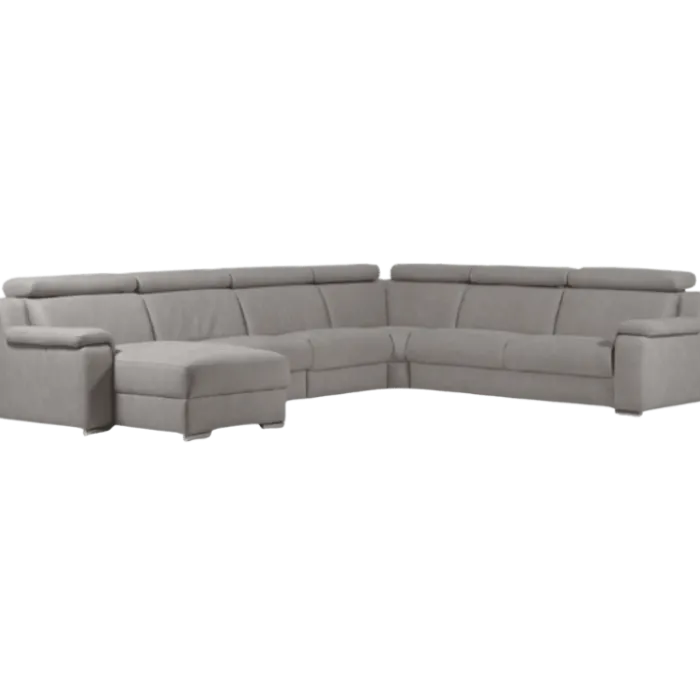 Salon d'angle Panenka gris clair
