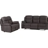 Salon 3 + 2 places Chicago marron