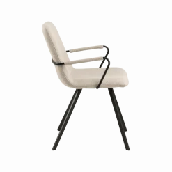Selina Basel 24 chaise avec accoudoirs beige