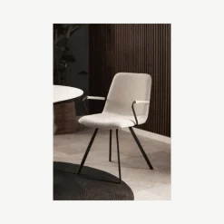 Selina Basel 24 chaise avec accoudoirs beige