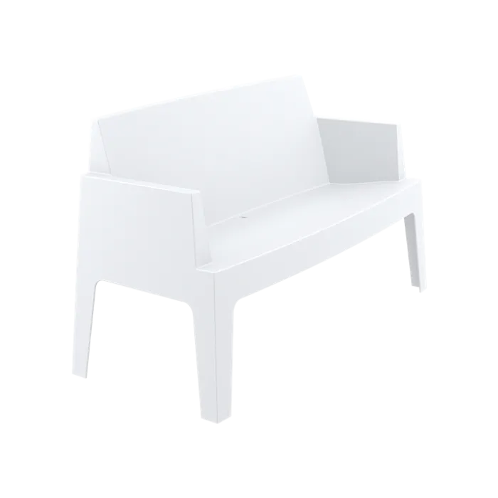 Set Box Blanc ( x2 fauteuils + x1 2 places + x1 table basse)