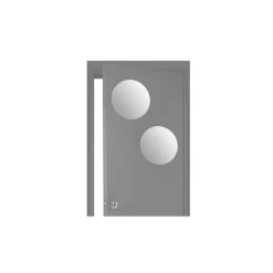 Set de 2 miroirs Adhésif Rond 40 x 40 cm - 121122B