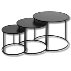 Set de 3 table basses Noan