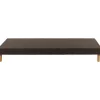 Sommier tapissier tissu gris 120 / 200 cm