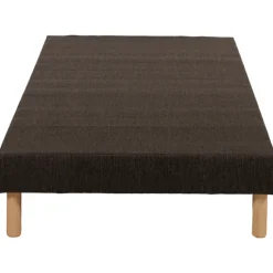 Sommier tapissier tissu gris 120 / 200 cm