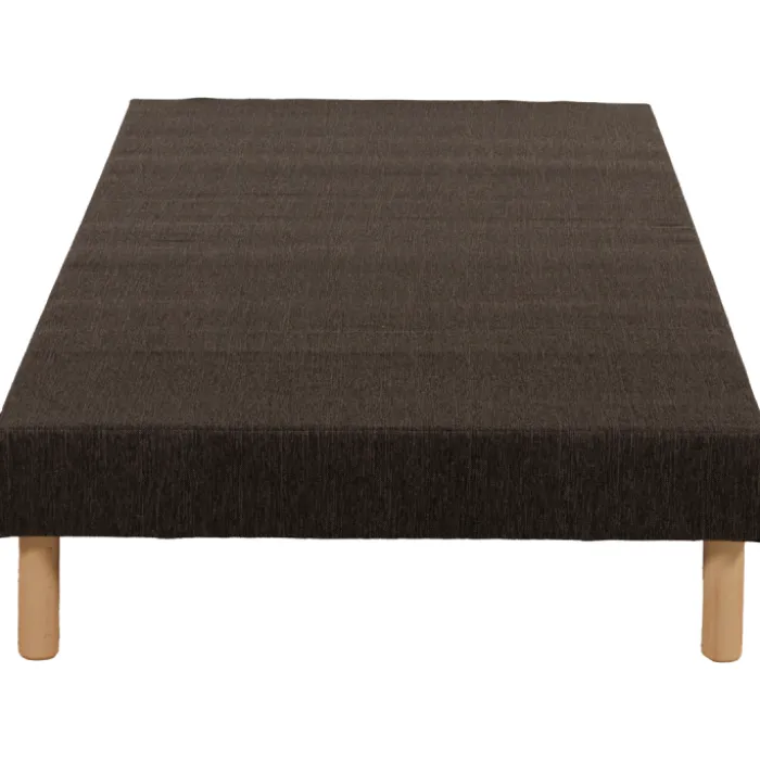 Sommier tapissier tissu gris 120 / 200 cm