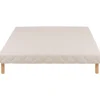 Sommier tapissier 140x190 Cansas Coutil beige