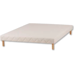 Sommier tapissier 140x190 Cansas Coutil beige