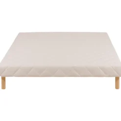 Sommier tapissier 140x200 Cansas Coutil beige