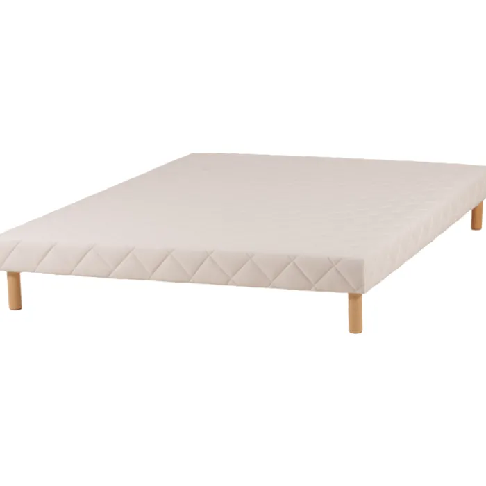 Sommier tapissier 160x200 Cansas Coutil beige