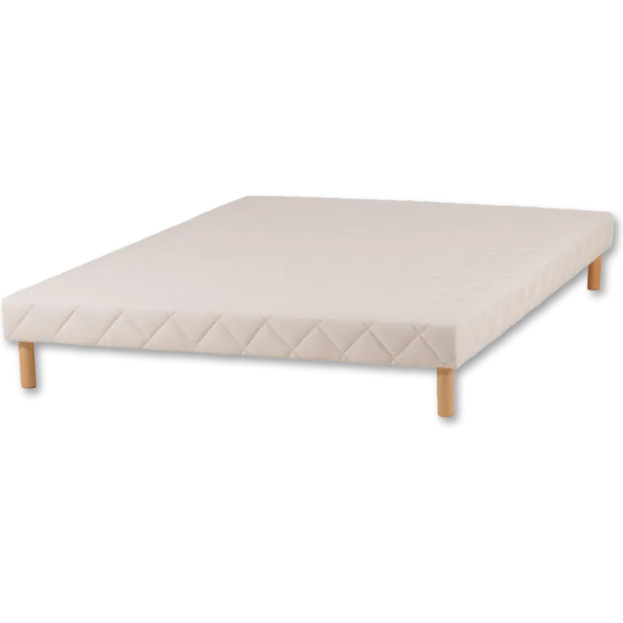 Sommier tapissier 160x200 Cansas Coutil beige