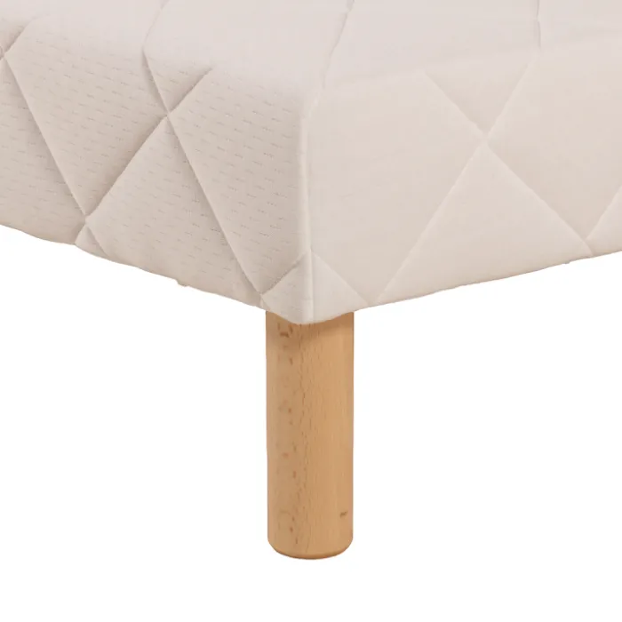Sommier tapissier 160x200 Cansas Coutil beige