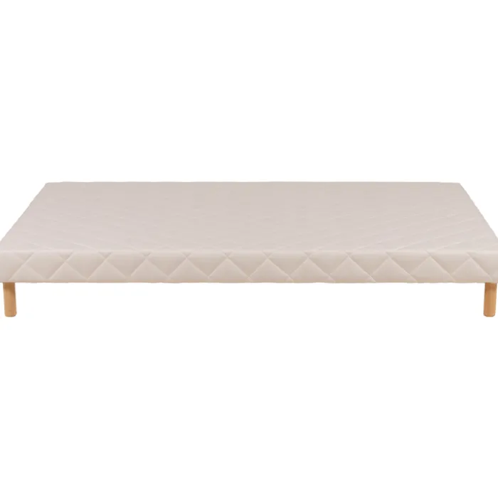 Sommier tapissier 160x200 Cansas Coutil beige