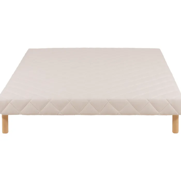 Sommier tapissier 160x200 Cansas Coutil beige