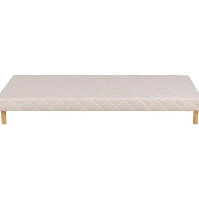 Sommier tapissier 90x200 Cansas Coutil beige