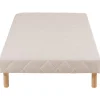 Sommier tapissier 90 x 190cm Beige Cansas