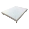 Sommier Tapissier 140x200cm tissu blanc