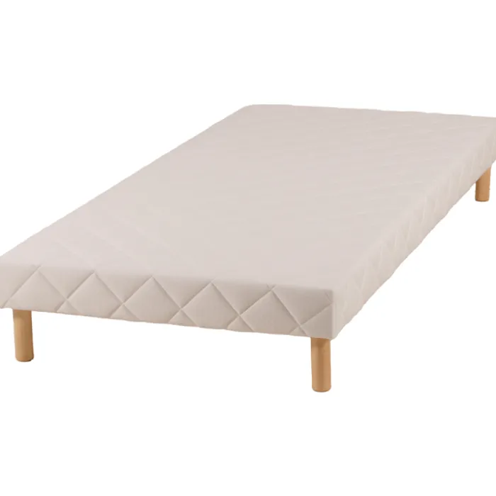Sommier tapissier (2x) 80x200 Cansas Coutil beige