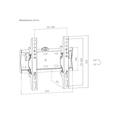 Support TV inclinable KL21G-22T