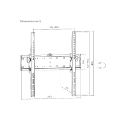 Support TV inclinable KL21G-44T