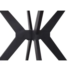 Table Appollo 110 cm pierre brillante ronde blanc