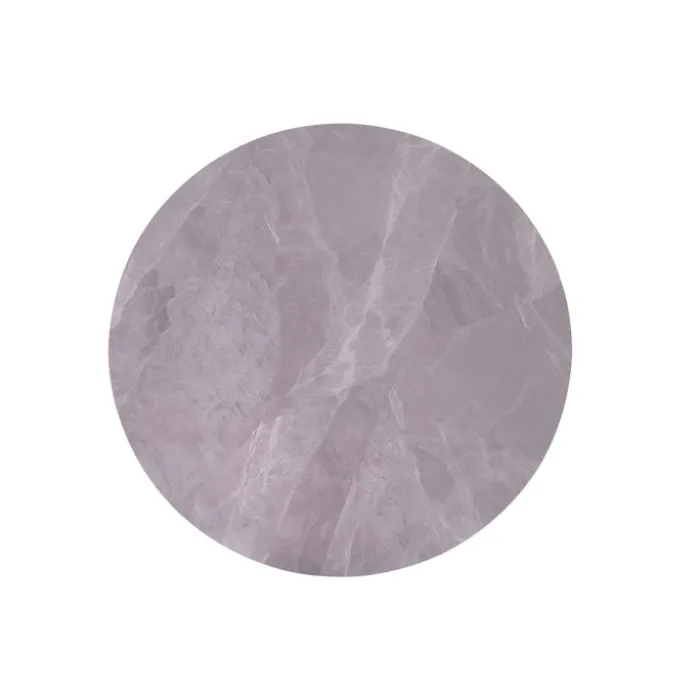 Table Appolo 110 cm pierre brillante gris