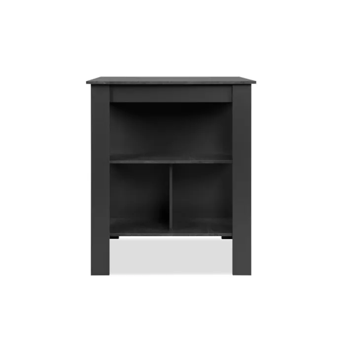 Table bar Atlanta - 003776 - ardoise foncé et anthracite
