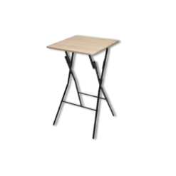 Table bar pliante 60 x 60 cm effet bois 164714