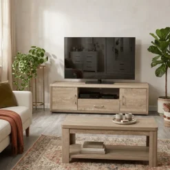 Table basse Cara caramel oak