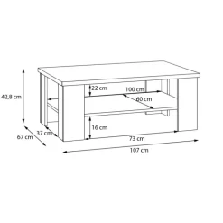Table basse Elara
