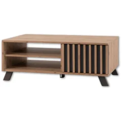Table basse Medan chêne artisan/anthracite
