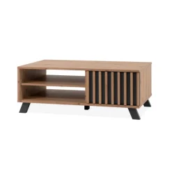 Table basse Medan chêne artisan/anthracite