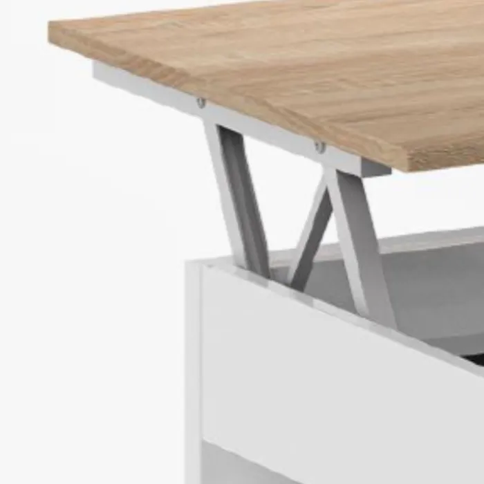 Table basse à plateau relevable Chêne canadian