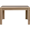 Table bicolore en décor chêne artisan et gris anthracite