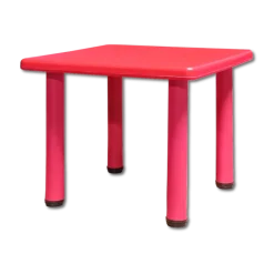 Table carré Loulou Rouge