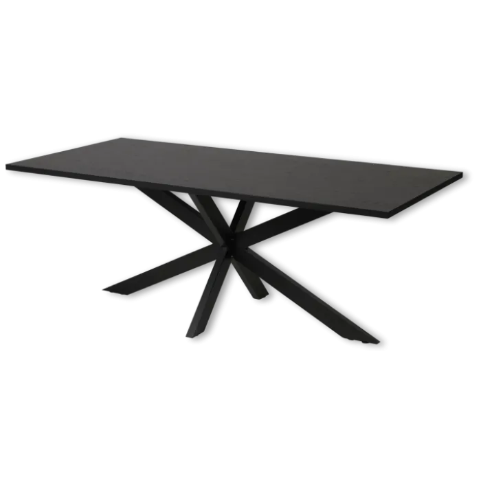 Table 170 cm Faro en décor chêne noir