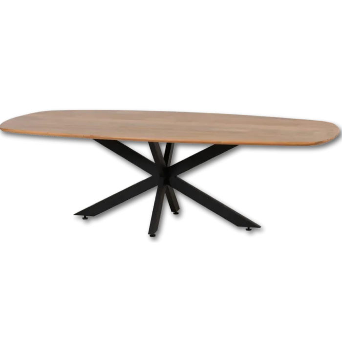Table 240 cm - scandinave pied métal Aalst