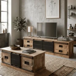 Table de salon Barn bois massif mangue