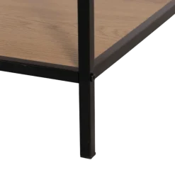 Table de salon CJ-N2309 melamine/métal noir