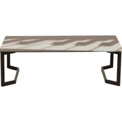 Table de salon Piano noir/blanc