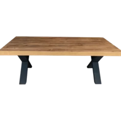 Table de salon Samuel pied X denver oak