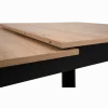 Table extensible 80 B - 003710 - Chêne artisan et noir