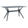 Table Ibiza gris foncé